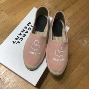 Isabel Marant Logo Espadrilles (pink)